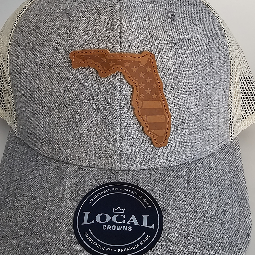 Gray and Tan Local Crowns Hat